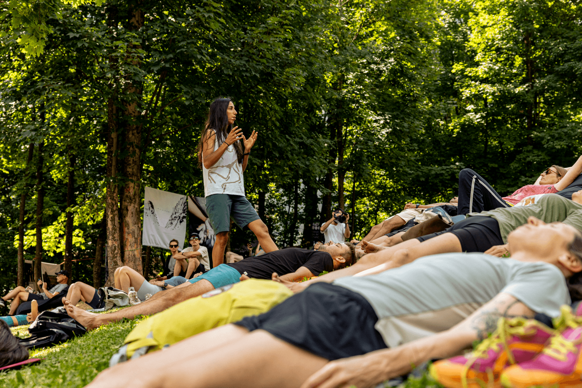 Travail sur la respiration avec Silvia Moser